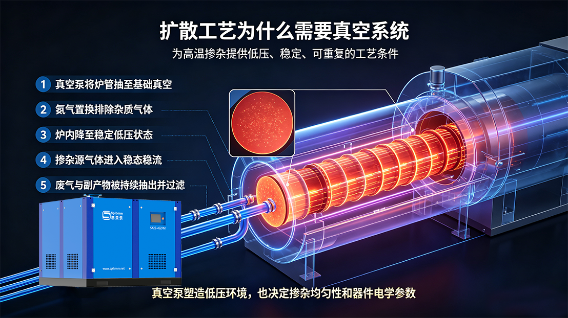 扩散炉：芯片制造的“分子级染色师”