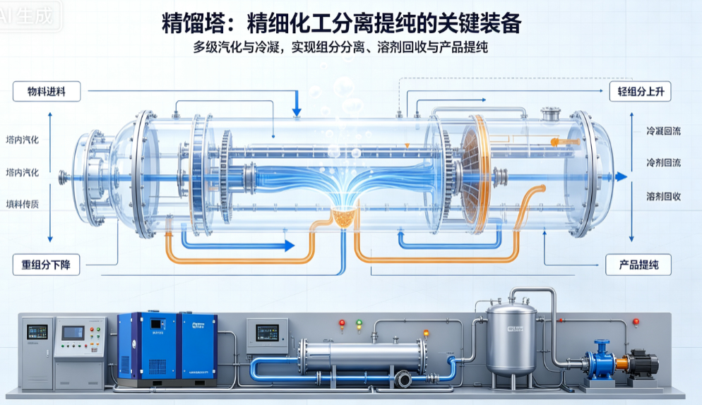 精馏塔：化工分离的“分馏大师”
