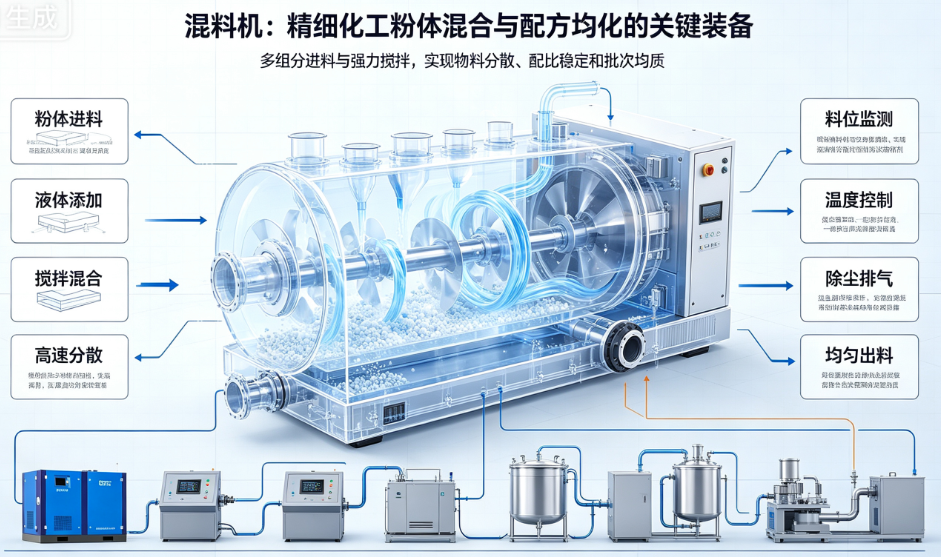 混料机：工业粉体的“融合大师”