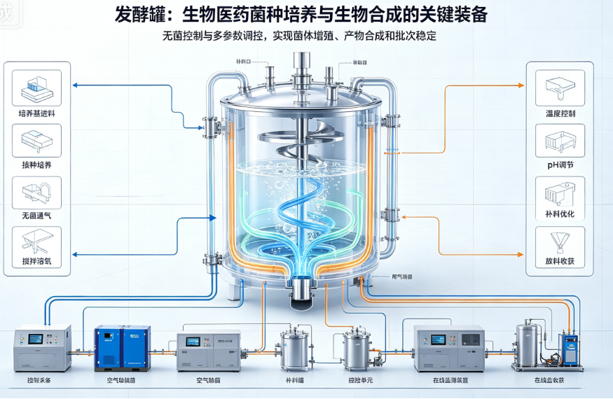 发酵罐：生物制造的“细胞工坊”